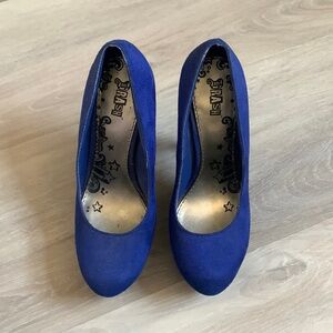 Royal blue 5in heels